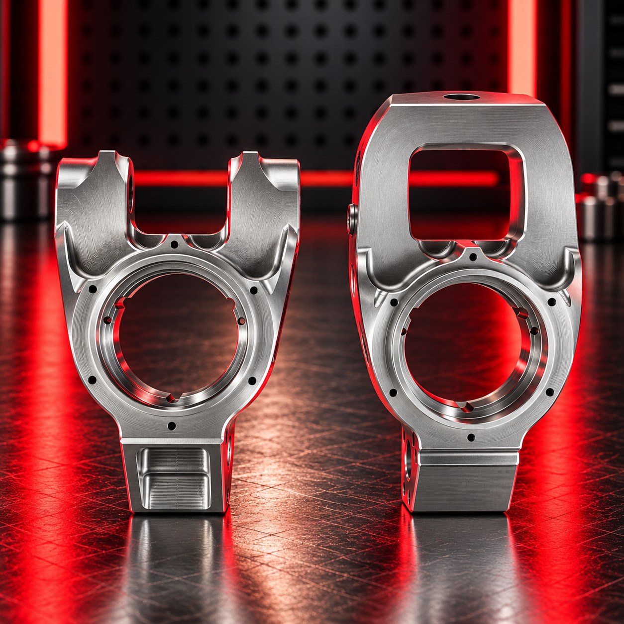 Illustrative Competition Steering Knuckles
